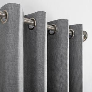 Sun Zero Columbia Thermal Insulated 100% Blackout Grommet Curtain Single Panel, 50" x 95", Gray (Grey)