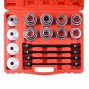 28Pcs Press and Pull Sleeve Kit Seal Bush Bearing Remover Installer Set UK
