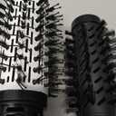 3 in 1 Hot Air Styler and Rotating Hair Dryer Hair Dryer and Blow Dryer Brush in One 2 Interchangeable Brushes for Dry and Wet Hair, Auto Rotating Curling Hot Hair Brush (Gold)