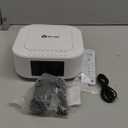 KLIM Boombox E1 - CD Player Portable Audio System + Extra BASS with Subwoofer + FM Radio, CD MP3 Bluetooth AUX USB + Wired and Wireless Mode Rechargeable Battery + Remote Control - White