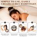 3 x Heatless Curls Overnight Hair Curler Set, Heatless Hair Curlers to Sleep In with Detachable & Interchangeable Rod Sizes, No Heat No Damage, Create Natural Waves, Suitable Gifts for Women (Brown leopard print)