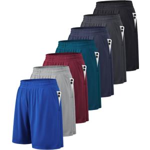 BALENNZ Athletic Shorts for Men with Pockets and Elastic Waistband Quick Dry Activewear (X-Large, 7 Pack Black, Dark Grey, Light Grey, Navy, Blue, Red, Dark Green) BALENNZ Athletic Shorts for Men with Pockets and Elastic Waistband Quick Dry Activewear (X-Large, 7 Pack Black, Dark Grey, Light Grey, Navy, Blue, Red, Dark Green)