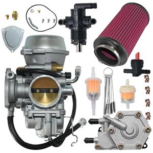 Lanigram Carburetor Fit for Polaris Sportsman 500 4X4 HO 2001-2005 & 2010-2012,1997-2009 Scrambler 500 4x4,2000-2002 Trail Boss 325 Carb With Fuel Pump and fuel shut off valve petcock
