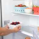 5 x Silicone Berry Bowls  Durable Modern Farmhouse Colander & Storage Basket for Fruits and Vegetables, Refrigerator Organization, Dishwasher Safe, Oven Safe (Set of 3, Cloud)