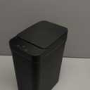 Yatmung Touchless Bathroom Trash Can - 2.5 Gallon Smart Trash Can Sensor Motion - Skinny Trash Bin with Lid - Electric, Narrow, Plastic, Auto Open - Small Slim Automatic Garbage Can (Black)