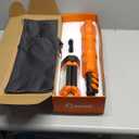 Saker Portable Camping Light with Stand 12000mAh 73.2" Rechargeable Work Light 3200 Lumen Camp Lanterns with Bag for Garage, Outdoor Work, Emergency Power Outages, Fishing LD10 Orange