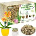Halatool 4.4LBS Natural Sphagnum Moss for Plants 85 QT Premium Peat Moss Dried Long Fiber Orchid Moss for Orchid Repotting Carnivorous Succulents Garden Flowers Crafts Terrarium and Reptiles