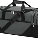 Gym Bag Sport Duffle Bag for Men - 21 in Weekender Travel Bag with Trolley Sleeve (Gray)