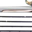 4Pcs Inner Door Window Moulding Trim Weatherstrip Seal Belt Fit for Lexus ES350 3.5L 2007-2012 Replace 68171-33080 68172-33080 68173-33070 68174-33070 Front Rear Door Glass Weatherstrip