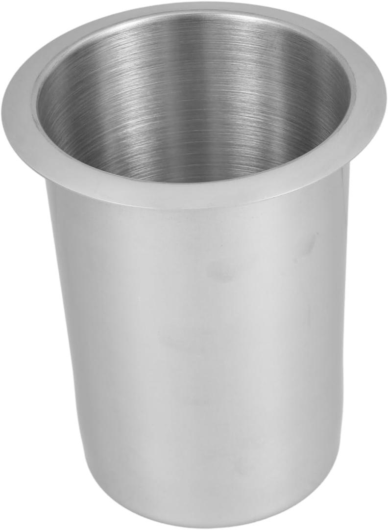 Happyyami Stainless Steel Utensil Holder Modern Cutlery Organizer for Kitchen Counter Compact Chopstick Container Versatile Storage for Home Outdoor Use Organizer