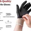 Nechtik BBQ Gloves 4 Cotton Glove Liners and 100 Disposable Gloves Washable Cotton Liners Powder Latex Free Nitrile Gloves