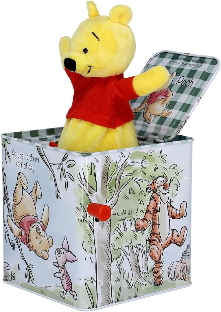 KIDS PREFERRED Disney Baby Winnie The Pooh Jack-in-The-Box - Musical Toy for Babies Multi, 6.5"