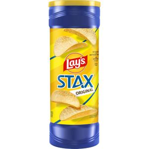 Lays Stax Potato Crisps Chips, Original, Gluten Free, 5.75 Oz Canister Pack