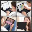Keyboard Case for iPad 9.7 (6th Gen 2018 / 5th Gen 2017) / Pro 9.7 inch (2016) - 7 Colors Backlit Keyboard Cover and Mouse (Black)
