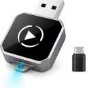 Wireless CarPlay & Android Auto Adapter, Plug & Play 2-in-1 Conversion for Wired Apple CarPlay Cars, USB/USB-C Compatible, Works with iPhone iOS 10+ & Android 11+ Smartphones