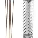 KSJONE Steel Incense Holders for Sticks, Insence- Stick Holder with Ash Catcher Meenakari Work Incense Burner Holder, Incense Stick Holder for Home Decor Yoga Spa, Unique Incense Burner