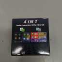 4 in 1 Screen Mirroring Wireless CarPlay Adapte, 2026 Upgraded Wired to Wireless for Apple CarPlay & Android Auto & AirPlay & MirrorLink, Mini USB Car Play Adapter with TypeC Extension, Plug and Play