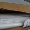Long Tension Rod 39-144inch White Tension Curtain Rods no Drilling 1.26" Diameter Outdoor Curtain Rod for Patio,Windows,Shower,Doorway,Heavy Duty Spring Rods