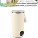 fosa 400ML Portable Electric Kettle, USB Rechargeable Travel Water Boiler, 6000mah Battery, Food Grade Stainless Steel Material, for Coffee, Milk