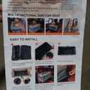 Center Console Pet Car Seat: Secure Dog Booster Seat with Metal Frame 