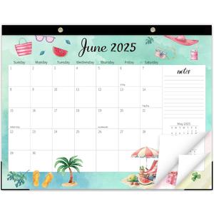GuassLee Monthly Large Desk Calendar 2025-2026 - 19 Months 22" x 17" Calendar from Jun. 2025 to Dec. 2026, Large Monthly Planner with Holiday Watercolor Design for Office, School, Home Organizing, Pack Of 10