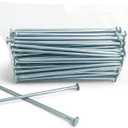 Turf Nails 6" Galvanized  Heavy-Duty Fasteners for Synthetic Grass, Landscaping, and Ground Cover Stakes, 140-Pack