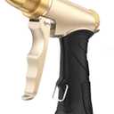 RAINPOINT Garden Hose Nozzle, Upgraded Heavy Duty Metal Spray Nozzle, High Pressure Water Nozzle with Adjustable Spray Patterns for Watering Plants, Car Washing, and Pet Showering