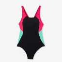 Beautikini Period Swimwear One Piece Leakproof Menstrual Bathing Suit Racerback Training Swimsuits for Teens Girls and Women Pink
M