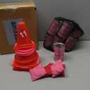 33 Pcs Valentine's Day Carnival Game Set for Adult, 4 in 1 Bean Bag Toss Can Plastic Cone Backyard Ring Toss Game for Indoor Outdoor Carnival Party and Family Gatherings