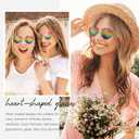 Heart Sunglasses Womens Trendy Sunglasses for Women Halloween Party Favors Fashion Cute Cool Metal Frame