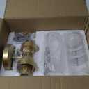 Emak Modern 22 Inch Gold Bathroom Light Fixtures Over Mirror, Cylinder Bathroom Vanity Lights for Mirror, 2-Light Wall Sconces with Clear Glass for Bathroom, Bedroom, Hallway, VL085-GD-2