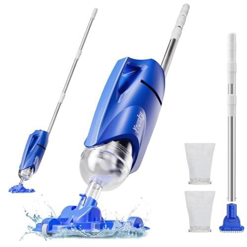 2025 Upgraded Handheld Pool Vacuum Cleaner for Above Ground & Inground Pools - Cordless Pool Cleaner w/18.5GPM Suction, Telescoping Pole(20-69in), 2 Brush Heads - Ideal for Spas & Hot Tubs 2025 Upgraded Handheld Pool Vacuum Cleaner for Above Ground & Inground Pools - Cordless Pool Cleaner w/18.5GPM Suction, Telescoping Pole(20-69in), 2 Brush Heads - Ideal for Spas & Hot Tubs