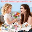 TANAVE Flower Making Kit for Kids,Diy Flower Bouquet Kit,Fabric Flower Bouquets Toys Upgraded,Flower Crafts/Flower Maker for Kids Birthday Gifts for Ages 3 4 5 6 7 8 9 10 11 12 Year Old Girls (126pcs)