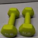 Amazon Basics Vinyl Coated Dumbbell Hand Weights 5LB