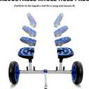 Kayak Cart, Heavy-Duty Kayak Cart Dolly Canoe Trolley Wheels for Paddleboard Kayaks SUP Transport, Standard