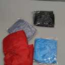 Eurzom 4 Pcs Large Shower Cap for Braids Extra Long Shower Cap for Women Long Hair Locs Foldable Waterproof Reusable XL Hair Bonnets for Dreadlocks Drawstring Bath Caps(Red, Blue, Black, Gray)