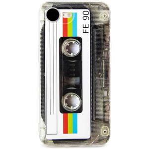 Case for iPhone 16e Matte Finish Heavy Duty Soft Back Cover with Reinforced Corners TPU Soft Bumper Retro Cassette Tape Case Compatible with iPhone 16e