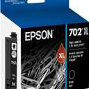 EPSON 702 DURABrite Ultra Ink High Capacity Black Cartridge (T702XL120-S) Works with WorkForce Pro WF-3720, 3730, 3733