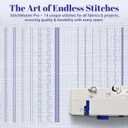 StitchMaster Pro Sewing Machine - Twin/Double Needle Compatible, 14 Stitches, Easy for Beginners & Home Users