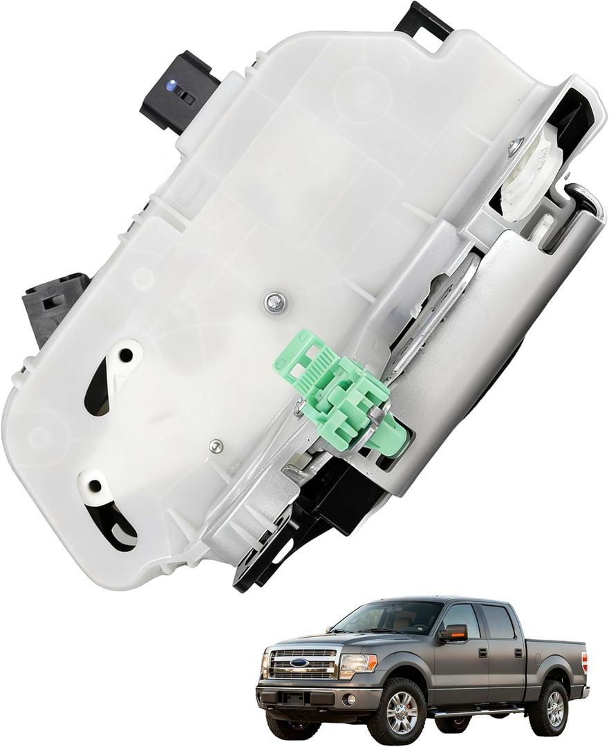 Door Lock Actuator Assembly Front Left Driver Side Compatible with Ford F-150 2009-2014, Explorer 2011-2019, Taurus, Mustang, Lincoln Mark LT - Replaces 9L3Z5421813A DG1Z5421813A Latch Assembly
