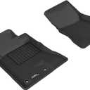 3D MAXpider Custom Fit Kagu Floor Mat (Black) Compatible with Ford Mustang 2015-2026 (2 Eyelets) - Front Row