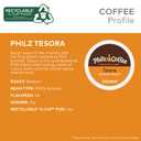 Philz Coffee Tesora K-Cup Pod Coffee, Single Serve Keurig K-Cup Pods, Medium Roast Coffee, 20 count (EXP 09/19/27)
