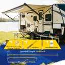 ARANA 260282 RV Awning Gas Struts, 24 inch Gas Struts, 124 to 140Lbs Lift Support Compatible with Solera Power RV Camper Awning Arms Domtic Weather Pro Awning, Set of 2