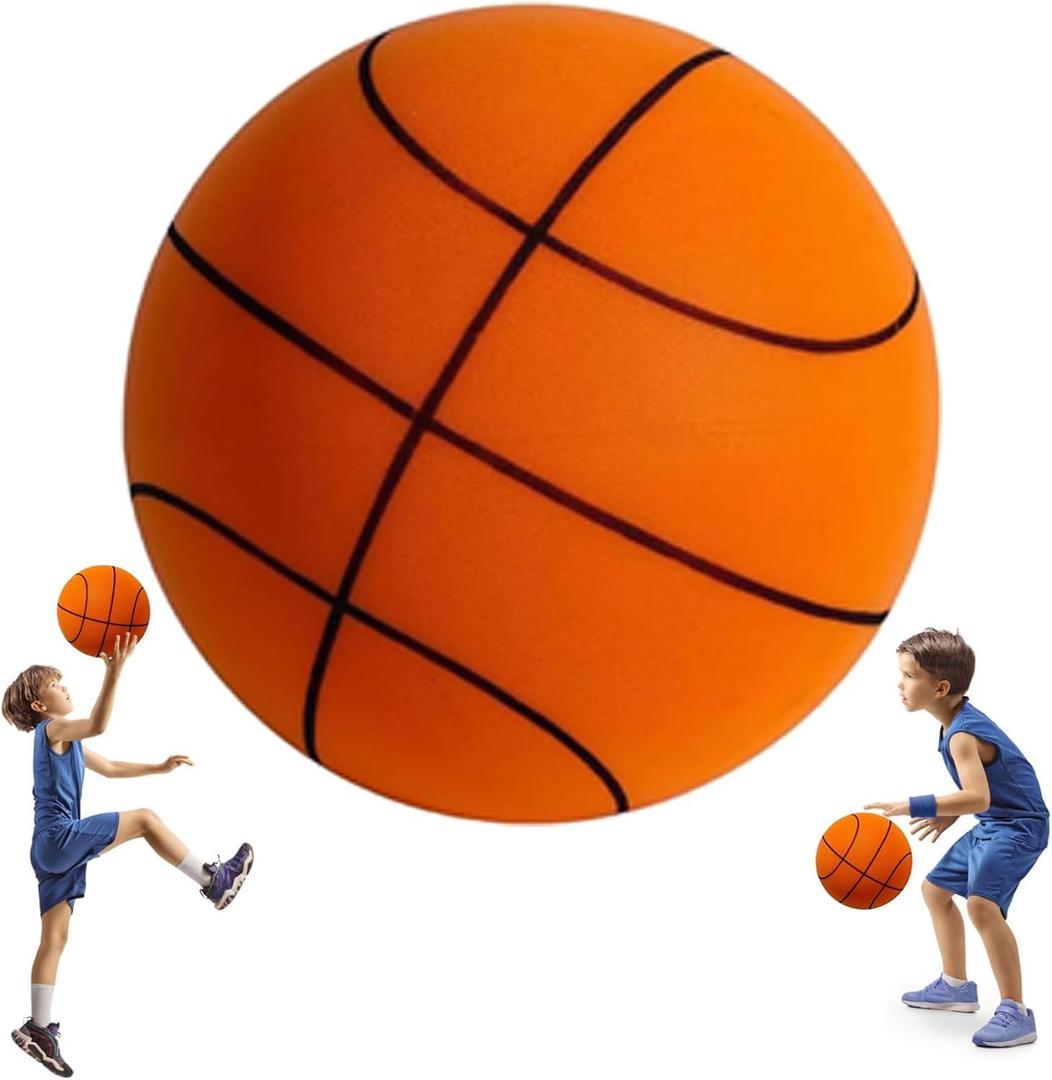 RVOGJP Silent Basketball-Size 7, 2025 Upgrade Dribble Dream Silent Basketball, Si-Lent Basket-Ball Dribbling Indoor, Foam Basket-Ball Indoor Training Ball for Various in-Door Activities