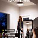 Rechargeable Shower Light for Inside Shower, 12000mAh Motion Sensor Wireless Ceiling Light with Remote No Wiring, Battery Operated Closet Lights Cordless LED Overhead Lighting for Pantry Bathroom