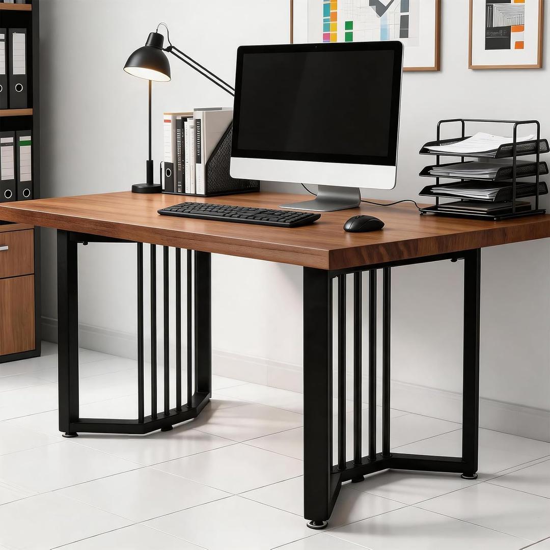 28 Inch Metal Table Legs, 2 Pack Heavy Duty Steel Base, 900 lbs Capacity