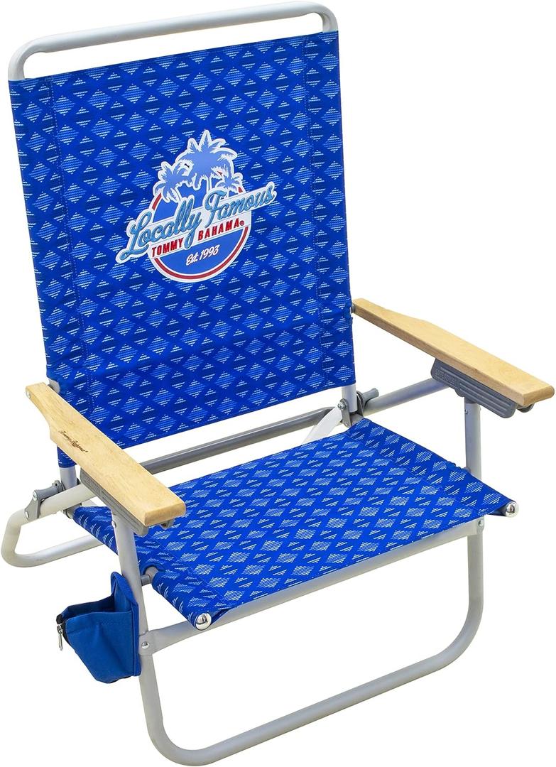 Tommy Bahama 4-Position Easy in-Easy Out Folding Beach Chair