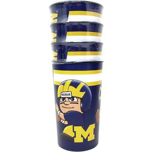 NCAA Party Cup, 4-Pack - Reusable, Multipurpose Drinking Cup - Dishwasher Safe - Ideal for Everyday Use (22 Fluid Ounces, Team Color)