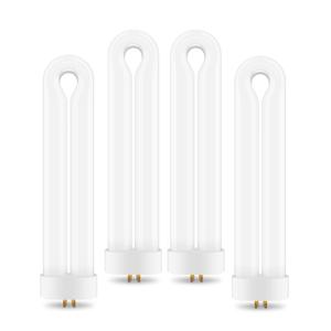 4 Pack Replacement Bulbs FUL15W BL with 4 Pin Base, Indoor Outdoor 15W U Shape Lamp Tube Compatible with T6 T8 T9