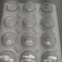 12 PACK Premium Glass Coffee Mugs with Handle, 12 OZ Classic Vertical Stripes Glass Coffee Cups, Transparent Tea Cup for Hot/Cold Beverages, Glassware Set for Americano, Latte, Cappuccino